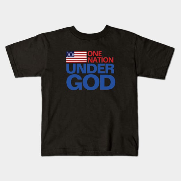 One Nation Under God Kids T-Shirt by Things & Stuff